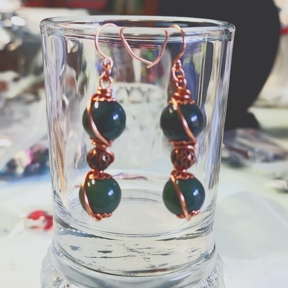Copper Dangle Earrings!
